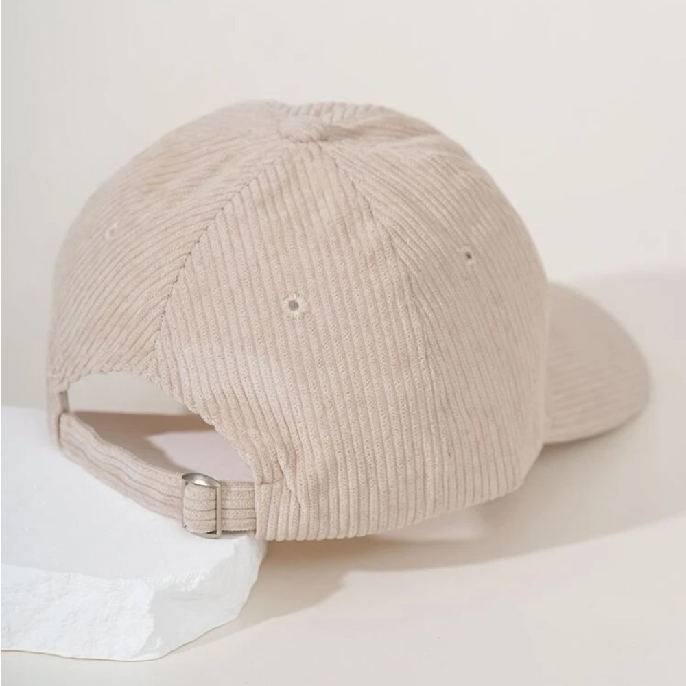 Adjustable Beige + Navy ‘Brooklyn Est.1631 New York’ Baseball Cap OS New - Picture 2 of 4